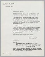 Correspondence from Roy Eldridge