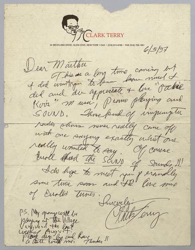 Correspondence from Clark Terry