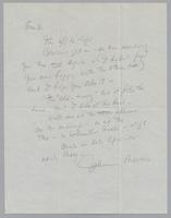 Correspondence from Johnny Mercer