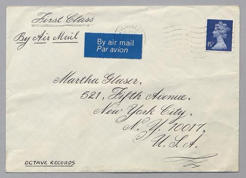 Correspondence from Ray Taylor