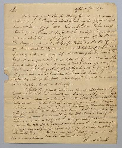 Edward Burd Correspondence