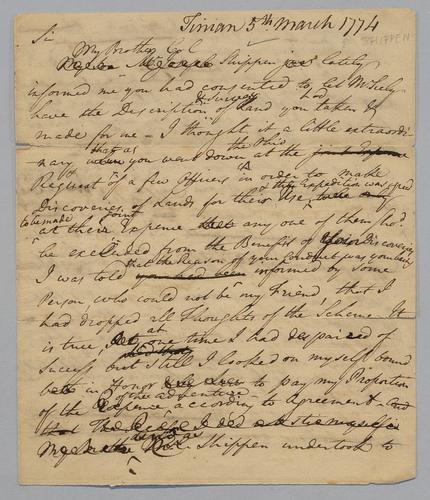 [James Burd] to William Sherman