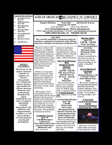 Chamber Newsletter