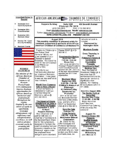 Chamber Newsletter