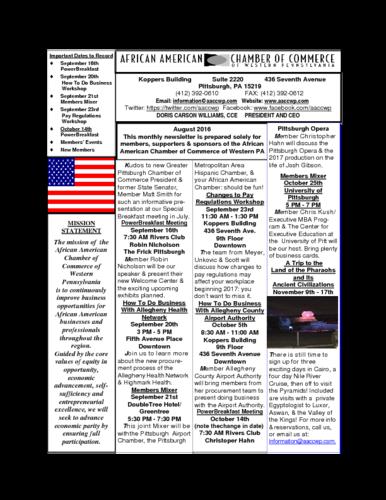 Chamber Newsletter