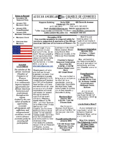 Chamber Newsletter