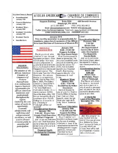 Chamber Newsletter