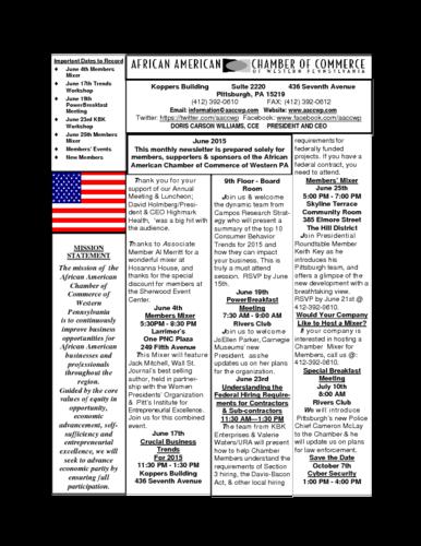 Chamber Newsletter
