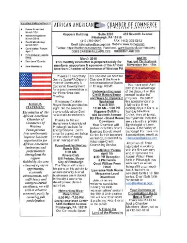Chamber Newsletter
