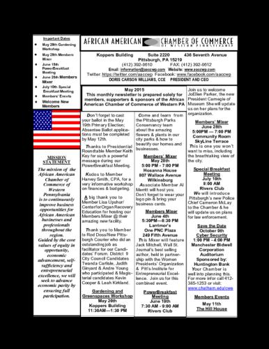 Chamber Newsletter