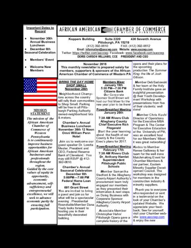 Chamber Newsletter