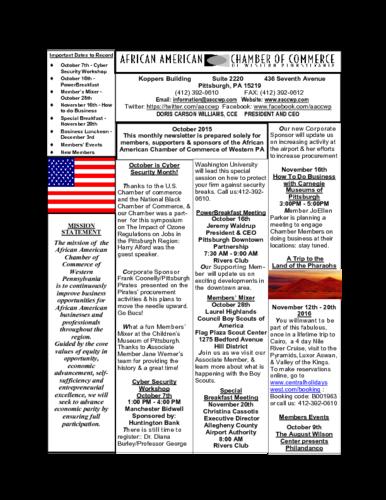 Chamber Newsletter