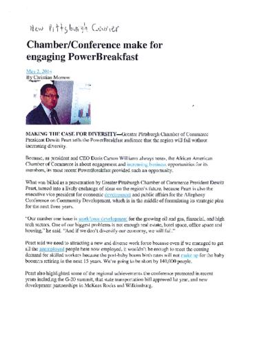 Chamber and Conference make for engaging PowerBreakfast