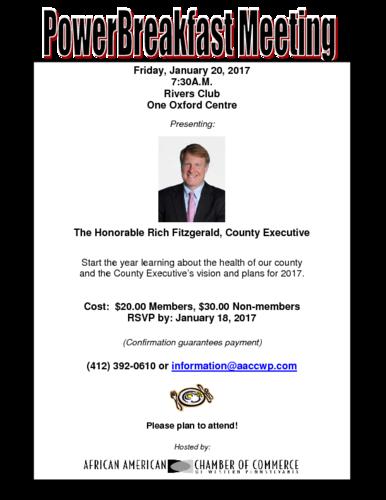 Honorable Rich Fitzgerald County Executive of Allegheny County