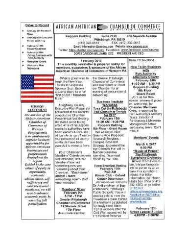 Chamber Newsletter
