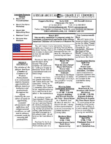 Chamber Newsletter