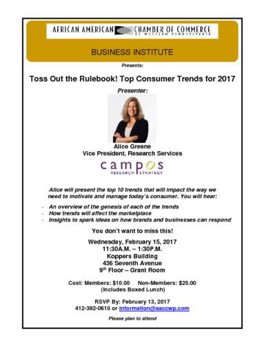 Top Consumer Trends for 2017