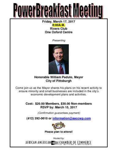Mayor Bill Peduto of the City of Pittsburgh
