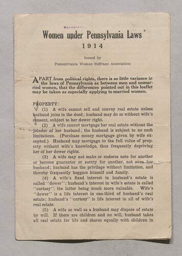 Pennsylvania Woman Suffrage Association