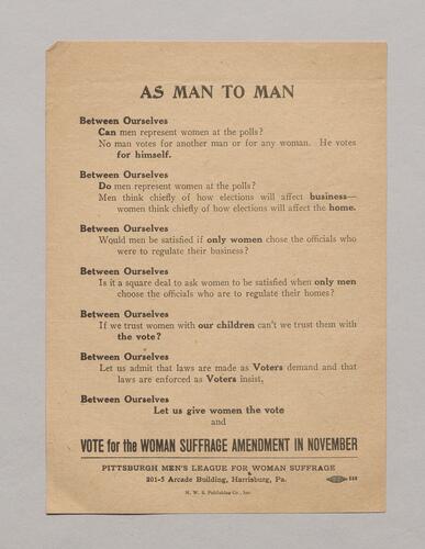 Pittsburgh Men's League for Woman Suffrage