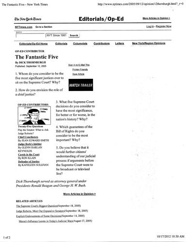 "The Fantastic Five", New York Times