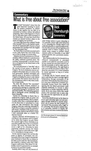 "What is free about free association?" San Juan Star