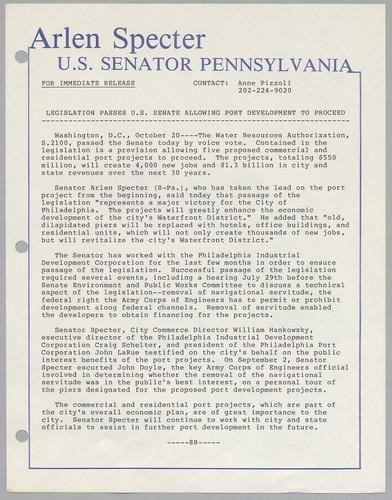 Legislation passes U.S. Senate allowing port development to proceed
