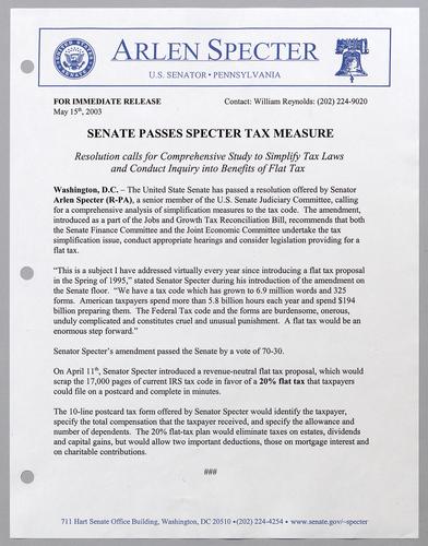 Senate passes tax measure