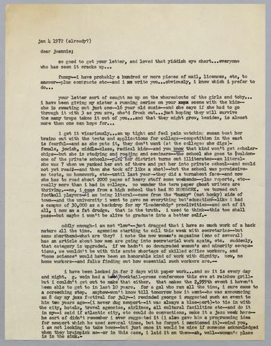 Martha Glaser Outgoing Correspondence