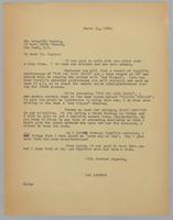 Correspondence from Langston Hughes