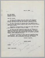 Correspondence from Sol Hurok
