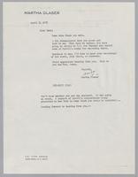 Correspondence from Hank Jones