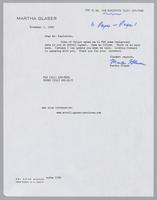 Correspondence from Bob Karlovitz