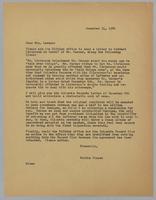 Correspondence from Marjorie Lawson