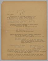 Correspondence from Morris Levy