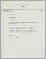 Correspondence from Dick Linke