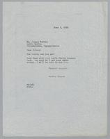 Correspondence from Johnny Mathis