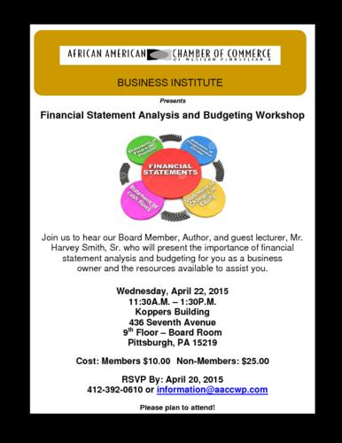 Financial Statement Analysis and Budgeting