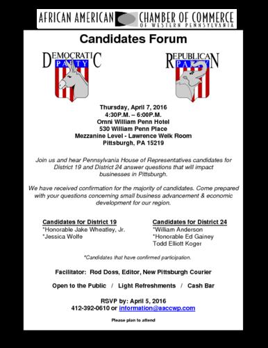 PA State Representatives Candidates