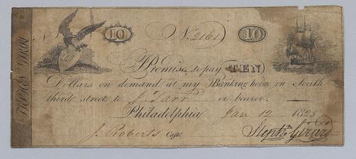 Stephen Girard promissory note