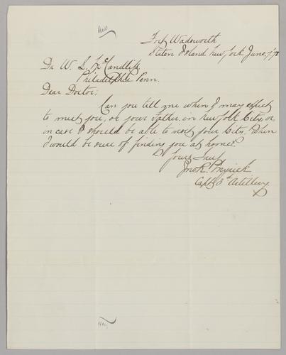 John R. Mynick to Dr. W. S. McCandless