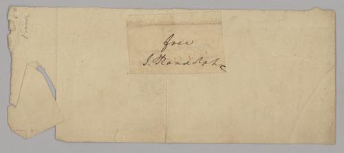 [John] J. Randolph signature