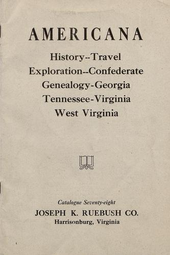 Americana manuscript catalog