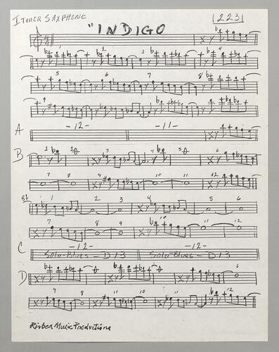 223 Indigo First tenor sax