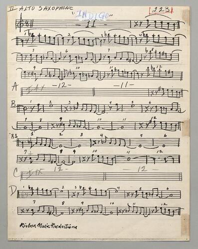 223 Indigo Second Alto Sax