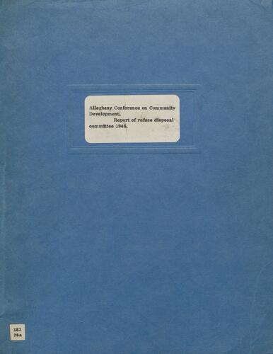 Report of Refuse Disposal Committee