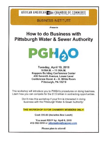 How to do Business with Pittsburgh Water and Sewer Authority