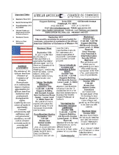 Chamber Newsletter