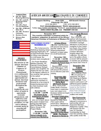 Chamber Newsletter