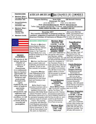 Chamber Newsletter